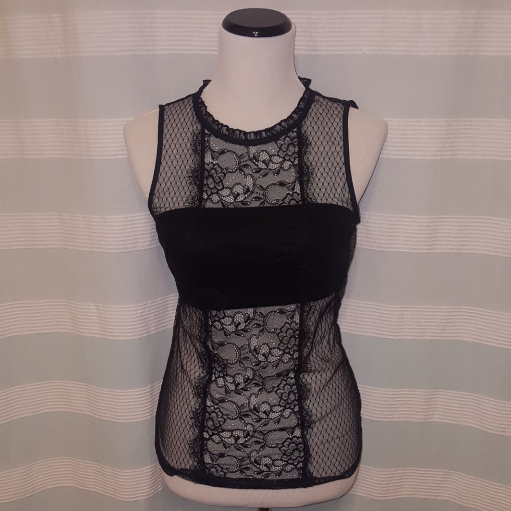 Sheer lace top